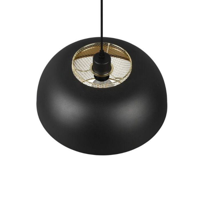 Schwarze Pendelleuchte Industrial, Sylvano