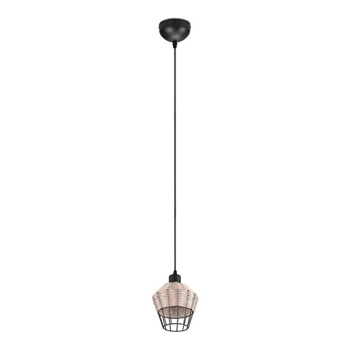 Rattan Pendelleuchte Braun, Mirne