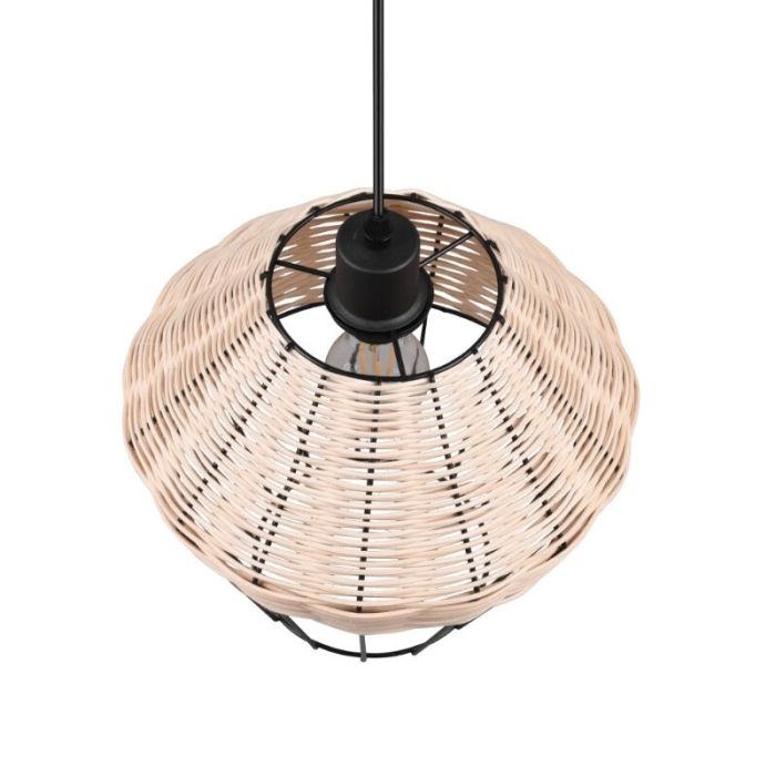Rattan Pendelleuchte Braun, Mirne