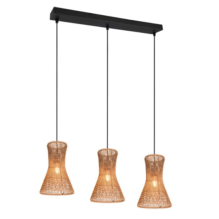 Papier Pendelleuchte Schwarz, Qasim