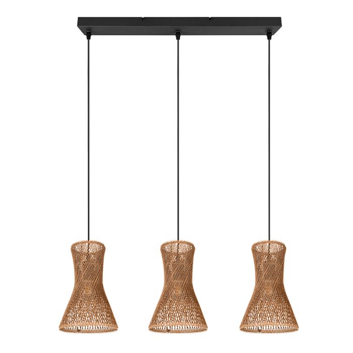 Papier Pendelleuchte Schwarz, Qasim