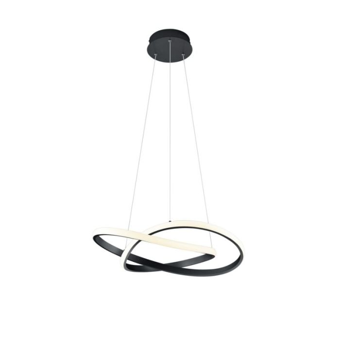 Schwarze Pendelleuchte Modern, Aby, 27W, 3000K LED
