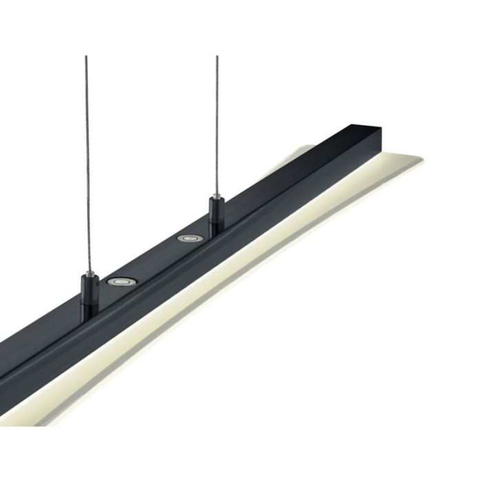 Schwarze Pendelleuchte Modern, Port, 18W, warm- bis kaltweiß einstellbare LED