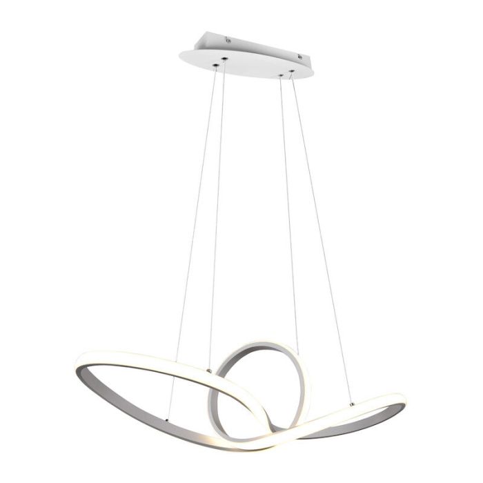 Weiße Pendelleuchte Modern, Jonny, 28W, 4000K LED