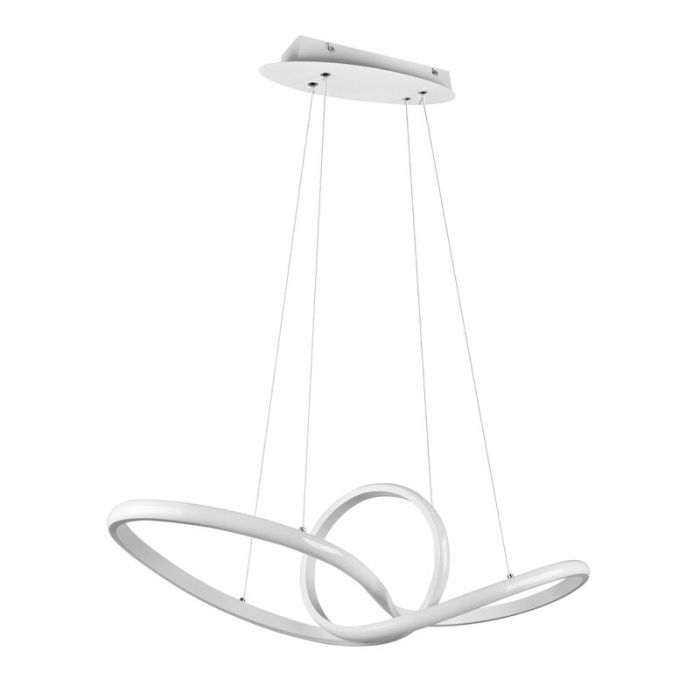 Weiße Pendelleuchte Modern, Jonny, 28W, 4000K LED