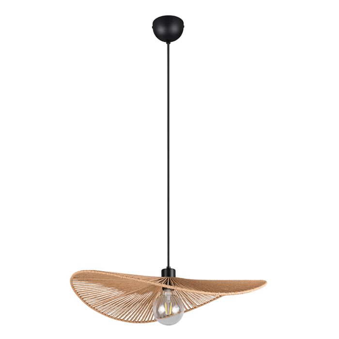 Papier Pendelleuchte Braun, Lykke