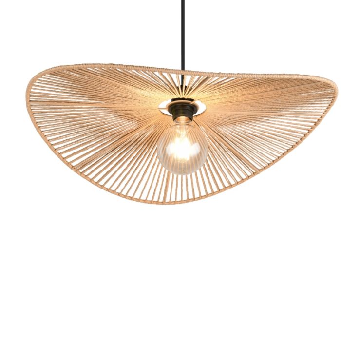 Papier Pendelleuchte Braun, Lykke