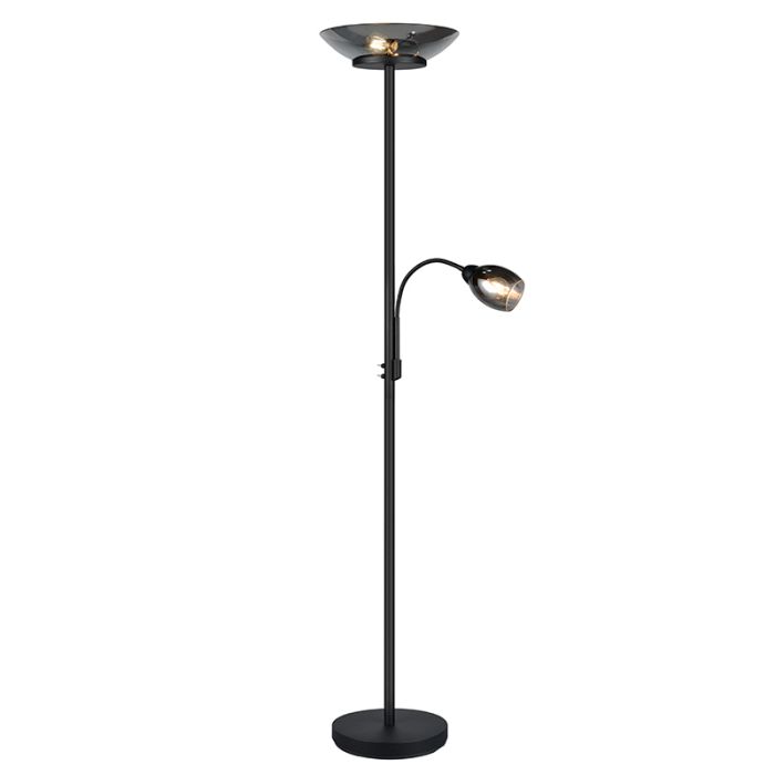 Schwarze Stehlampe Modern, Larry, mit Schalter