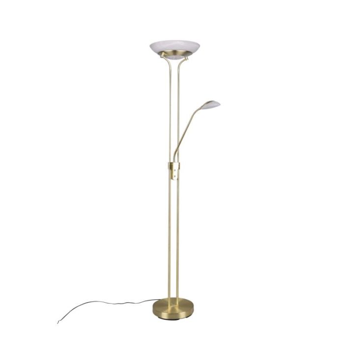 Messing Leselampe Stehlampe Modern, Fredrika, 27W, 3000K LED, mit Touch-Dimmer