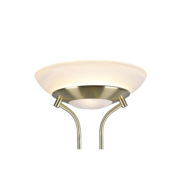 Messing Leselampe Stehlampe Modern, Fredrika, 27W, 3000K LED, mit Touch-Dimmer