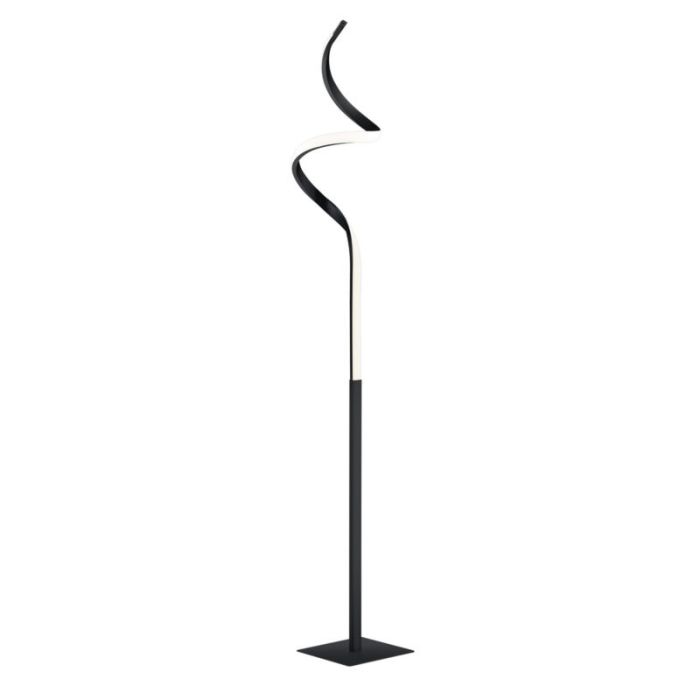 Schwarze Stehlampe Modern, Aby, 11W, 3000K LED, mit Touch-Dimmer