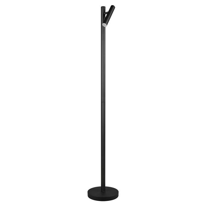 Schwarze aufladbare Stehlampe Modern, Peniguet, 3W, warm- bis kaltweiß einstellbare LED, mit Touch-Dimmer