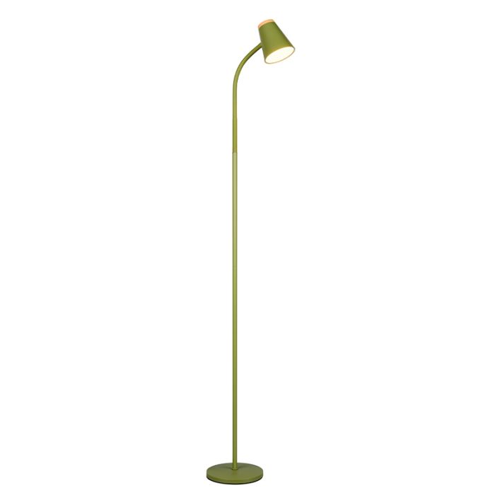 Grüne Stehlampe Modern, Rahul, 4,5W, 3000K LED, mit Schalter