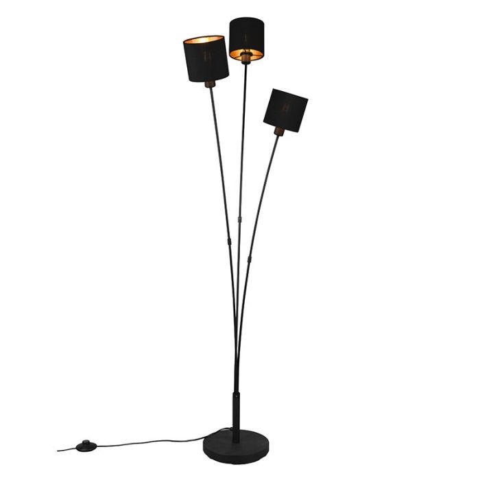 Schwarze Stehlampe Modern, Koge, mit Schalter