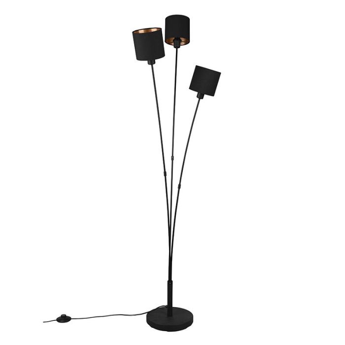 Schwarze Stehlampe Modern, Koge, mit Schalter