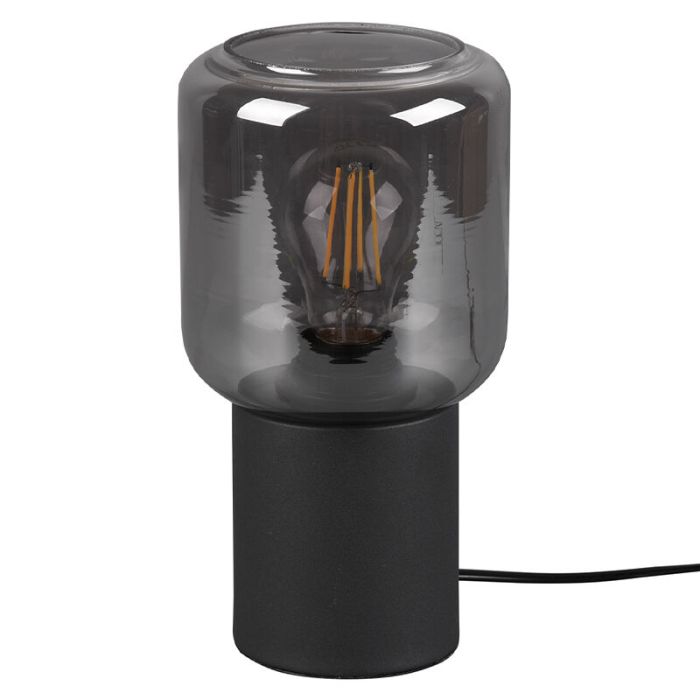 Schwarze Tischleuchte Modern, Gail, mit Schalter