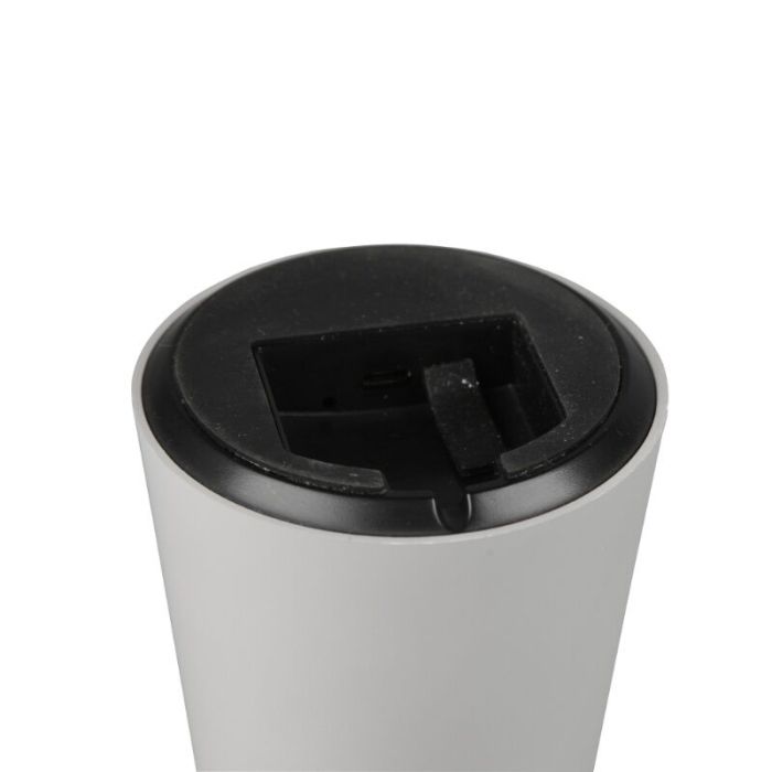 Graue Außen Tischleuchte Modern, Rachelle, 2W, 3000K LED, IP44, 3-stufig dimmbar