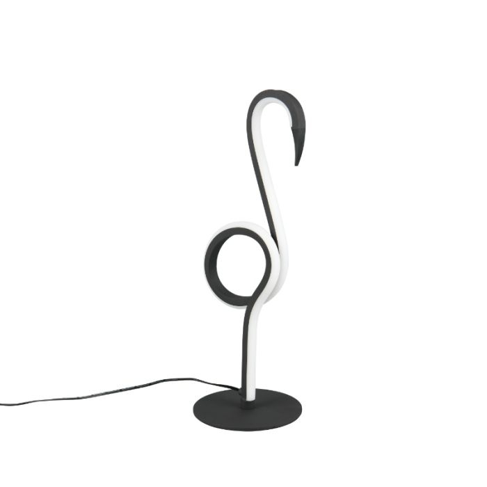 Schwarze Tischleuchte Design, Puk, 6W, 3000K LED, mit Schalter
