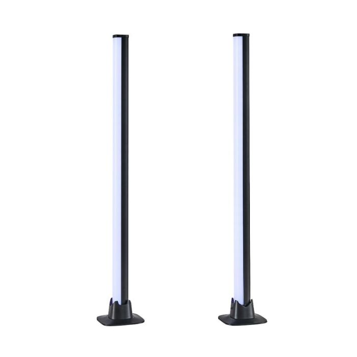 Schwarze Tischleuchte Modern, Wissal, 5W, RGB LED, mit Fernbedienung