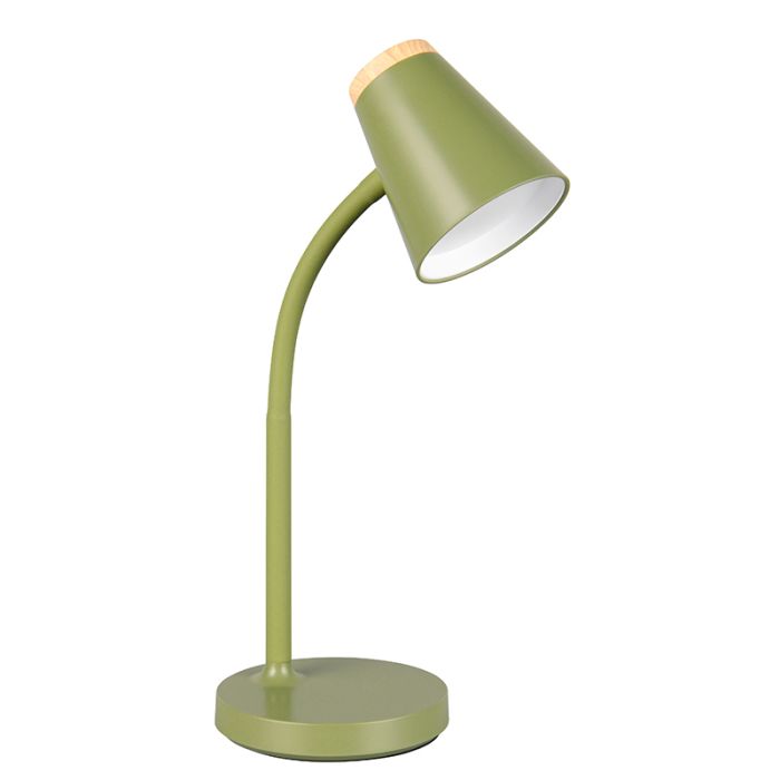 Grüne Tischleuchte Modern, Rahul, 4,5W, 3000K LED, mit Schalter