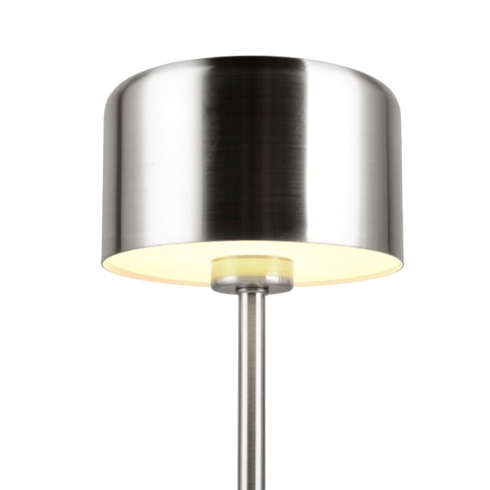 Nickel aufladbare Tischlampe Modern, Dustin, 1W, 3000K LED, mit Touch-Dimmer