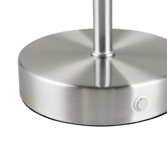 Nickel aufladbare Tischlampe Modern, Dustin, 1W, 3000K LED, mit Touch-Dimmer