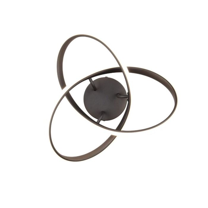 Schwarze Deckenleuchte Design, Suat, 15W, 3000K LED
