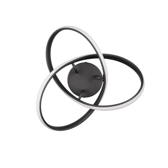 Schwarze Deckenleuchte Design, Suat, 15W, 3000K LED