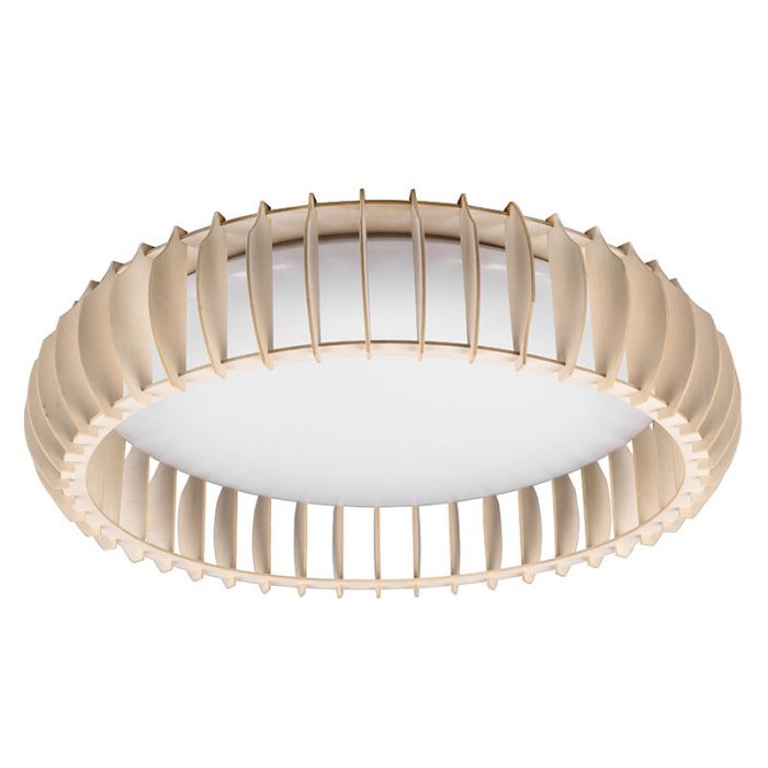 Weiße Deckenlampe Modern, Bilge, 38W, warm- bis kaltweiß einstellbare LED, mit Fernbedienung