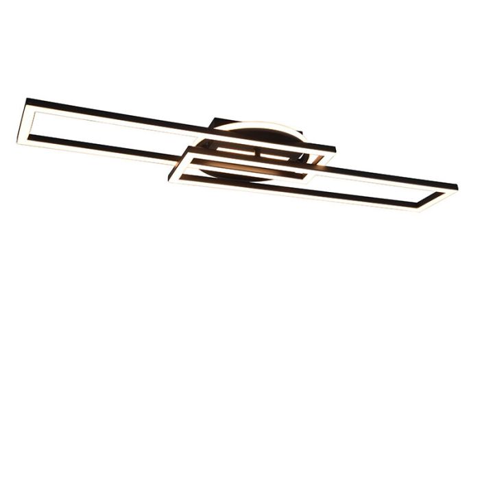 Schwarze Deckenlampe Modern, Jadon, 30W, warm- bis kaltweiß einstellbare LED