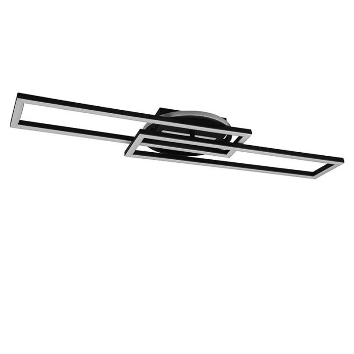Schwarze Deckenlampe Modern, Jadon, 30W, warm- bis kaltweiß einstellbare LED