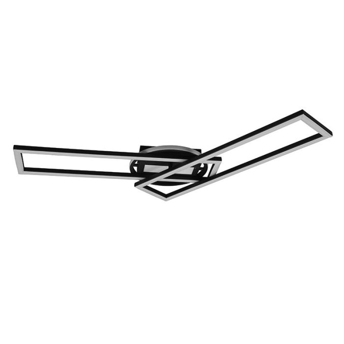 Schwarze Deckenlampe Modern, Jadon, 30W, warm- bis kaltweiß einstellbare LED