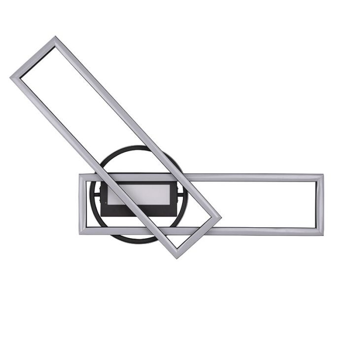Schwarze Deckenlampe Modern, Jadon, 30W, warm- bis kaltweiß einstellbare LED