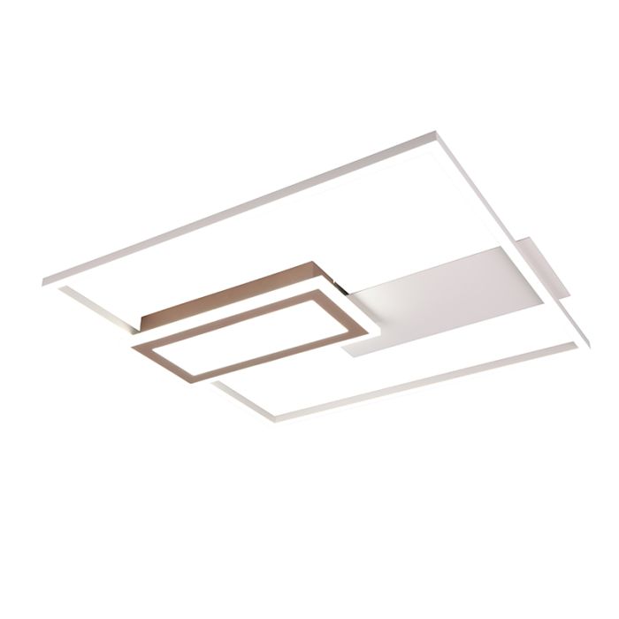 Graue Deckenlampe Design, Shun, 32W, warm- bis kaltweiß einstellbare LED