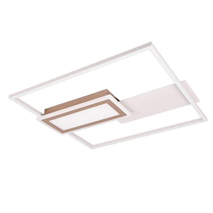 Graue Deckenlampe Design, Shun, 32W, warm- bis kaltweiß einstellbare LED