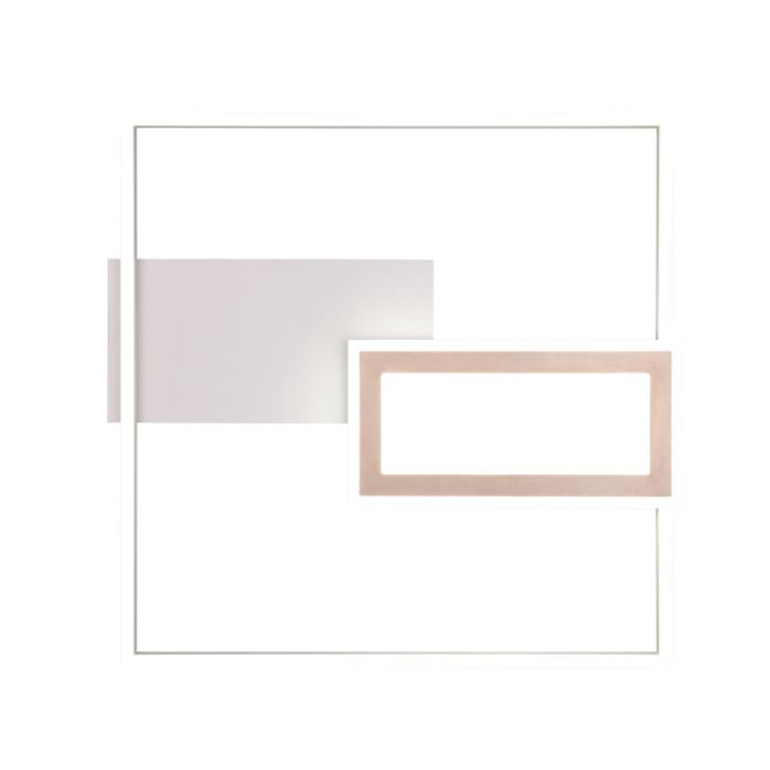 Graue Deckenlampe Design, Shun, 32W, warm- bis kaltweiß einstellbare LED