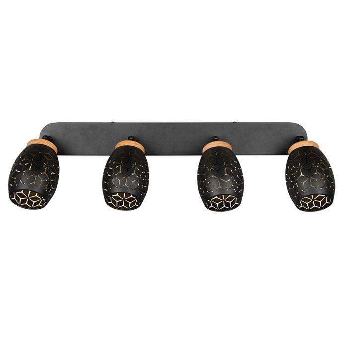 Schwarze Deckenstrahler Modern, Delana