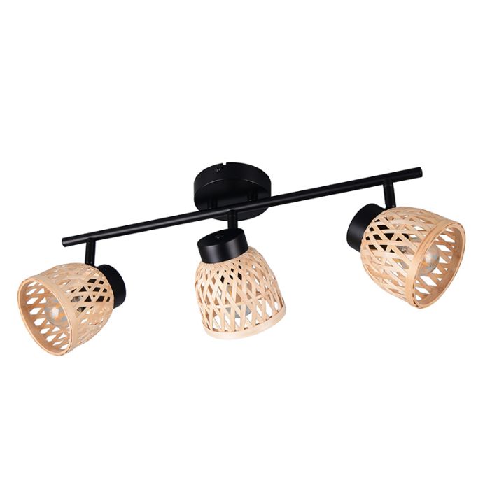 Rattan Deckenstrahler Braun, Laut