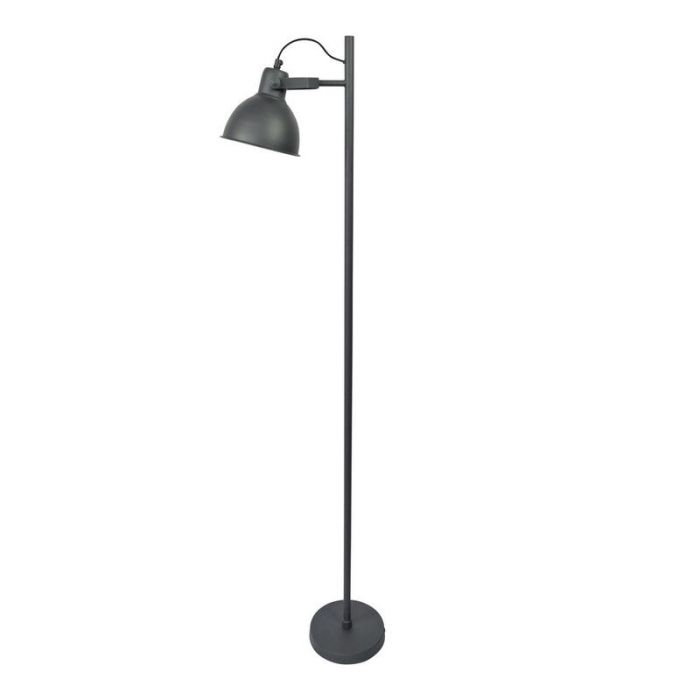 Industrielle Stehlampe Schwarz, Belga, mit Schalter
