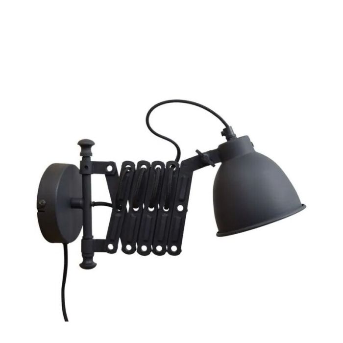 Industrielle Wandleuchte Schwarz, Borani