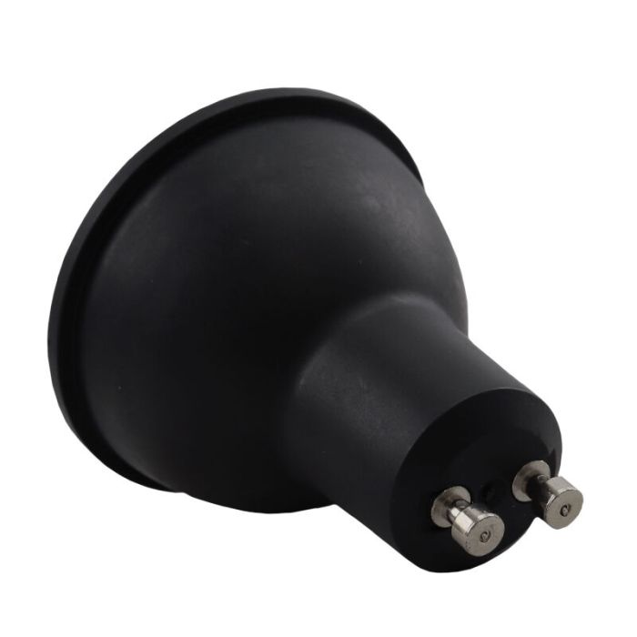 20er Pack Schwarze GU10 LED Spot Antonie, 3 Watt, 2700K (Warmweiß)