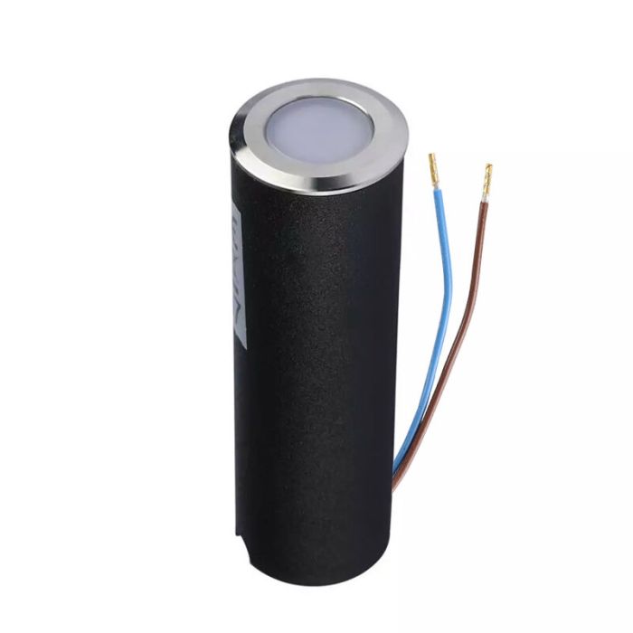 Moderne Bodeneinbaustrahler außen Silber, Marcus, 1W, 3000K LED, IP67