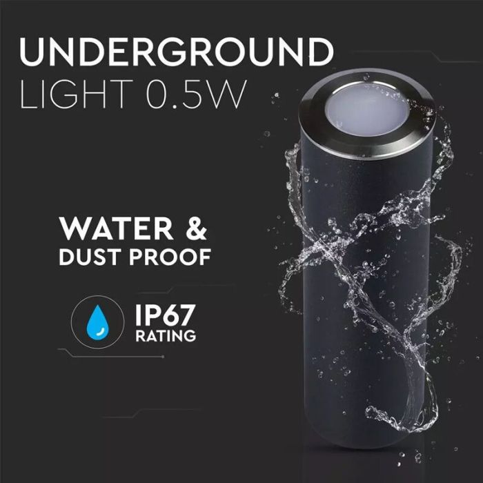 Moderne Bodeneinbaustrahler außen Silber, Marcus, 1W, 3000K LED, IP67