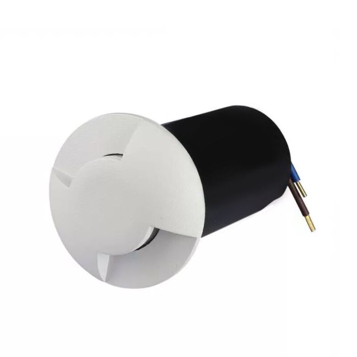 Moderne Bodeneinbaustrahler außen Weiß, Marcus, 1W, 6500K LED, IP67