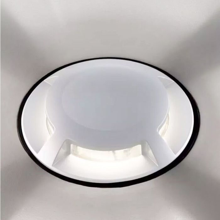 Moderne Bodeneinbaustrahler außen Weiß, Marcus, 1W, 3000K LED, IP67