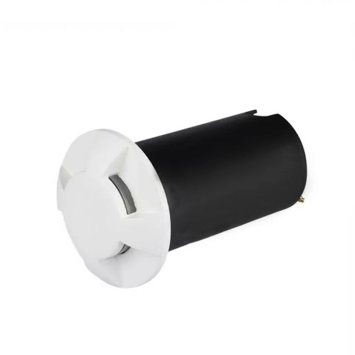 Moderne Bodeneinbaustrahler außen Weiß, Marcus, 1W, 3000K LED, IP67