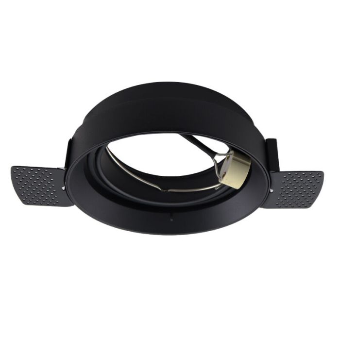 Moderne Trimless Einbaustrahler Schwarz, Wilhelm, GU10 AR111