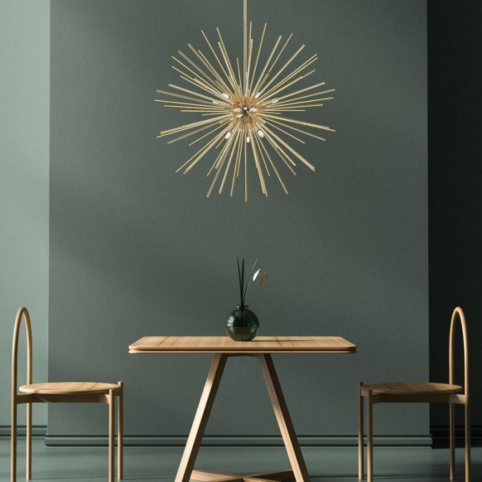 Design Pendelleuchte Gold, Milos