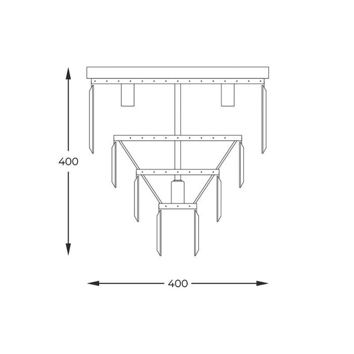 Design Deckenleuchte Gold, Kajol