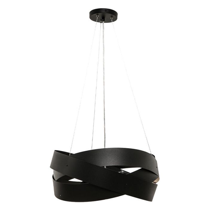 Moderne Pendelleuchte Schwarz, Tanno